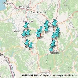 Mappa Via Montecerreto, 06030 Giano dell'Umbria PG, Italia (12.318)