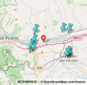 Mappa Zona Industriale Basso Marino, 63100 Ascoli Piceno AP, Italia (3.84273)