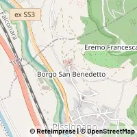 Mapa Campello sul Clitunno