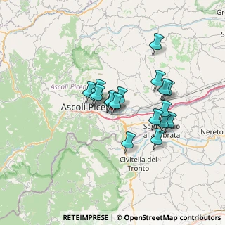 Mappa C.C. Al Battente, 63100 Ascoli Piceno AP, Italia (5.54167)