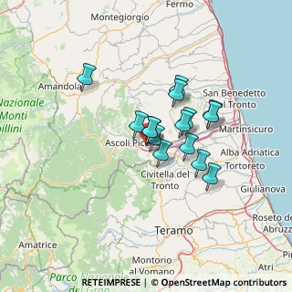 Mappa Via dell'Artigianato, 63100 Ascoli Piceno AP, Italia (9.894)