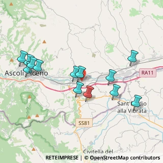 Mappa Zona. Ind. del Tronto, 63100 Ascoli Piceno AP, Italia (4.24308)