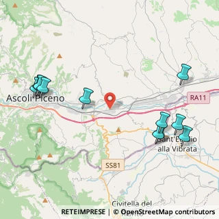 Mappa Zona. Ind. del Tronto, 63100 Ascoli Piceno AP, Italia (5.36364)