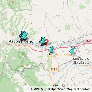 Mappa Via del Commercio, 63100 Ascoli Piceno AP, Italia (3.7705)