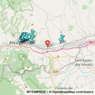 Mappa Via del Commercio, 63100 Ascoli Piceno AP, Italia (4.42667)