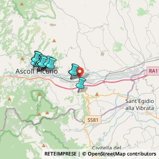 Mappa Via del Commercio, 63100 Ascoli Piceno AP, Italia (3.91929)