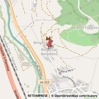 Mappa Borgo san benedetto 36, 06042 Campello sul Clitunno, Perugia (Umbria)