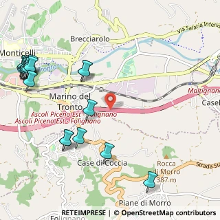 Mappa Raccordo Porto D'Ascoli - Ascoli Piceno, 63100 Ascoli Piceno AP, Italia (1.5555)