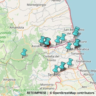 Mappa Raccordo Porto D'Ascoli - Ascoli Piceno, 63100 Ascoli Piceno AP, Italia (13.91)