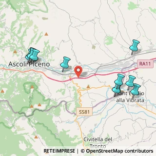 Mappa Raccordo Porto D'Ascoli - Ascoli Piceno, 63100 Ascoli Piceno AP, Italia (5.33636)