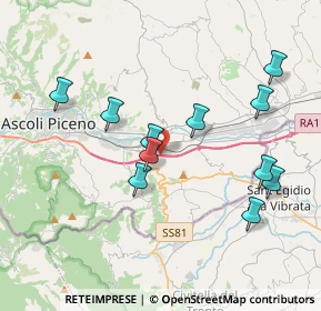 Mappa Raccordo Porto D'Ascoli - Ascoli Piceno, 63100 Ascoli Piceno AP, Italia (3.96818)