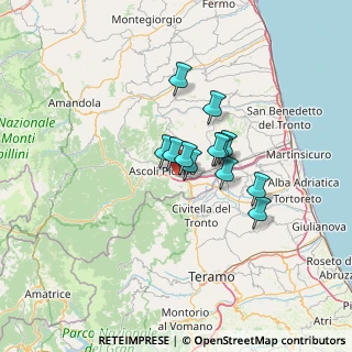 Mappa Via Niccolò Copernico, 63100 Folignano AP, Italia (8.92)