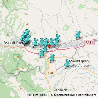 Mappa Via della Conca snc, 63100 Ascoli Piceno AP, Italia (3.3555)