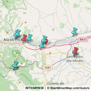 Mappa Via del Cercine, 63100 Ascoli Piceno AP, Italia (5.02818)
