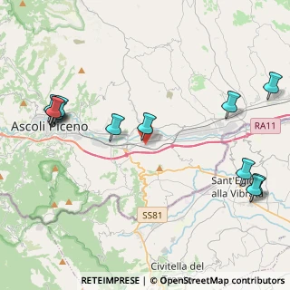 Mappa Via del Cercine, 63100 Ascoli Piceno AP, Italia (5.55917)