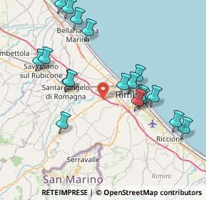 Mappa Via Mavoncello, 47923 Rimini RN, Italia (8.47944)