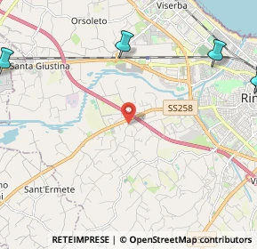 Mappa Via Mavoncello, 47923 Rimini RN, Italia (3.92273)