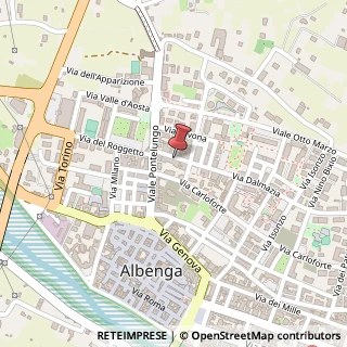 Mappa Via Dalmazia, 26, 17031 Albenga, Savona (Liguria)