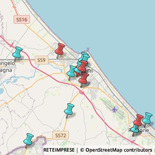 Mappa Via Castore, 47923 Rimini RN, Italia (4.55933)