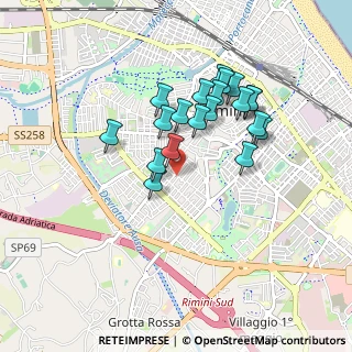Mappa Via Castore, 47923 Rimini RN, Italia (0.789)