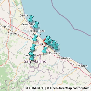 Mappa Via Castore, 47923 Rimini RN, Italia (9.59917)