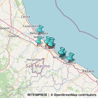 Mappa Via Castore, 47923 Rimini RN, Italia (8.58833)