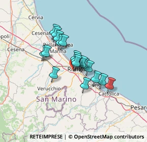 Mappa Via di Mezzo, 47923 Rimini RN, Italia (9.10211)