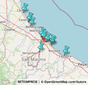 Mappa Via Antonio Bertoloni, 47923 Rimini RN, Italia (11.10455)