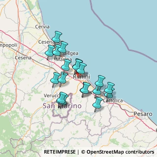 Mappa Via di Mezzo, 47923 Rimini RN, Italia (11.4815)