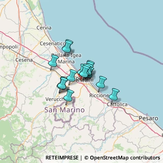 Mappa Via Antonio Bertoloni, 47923 Rimini RN, Italia (7.42882)