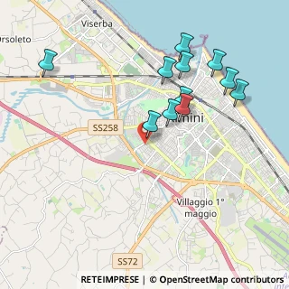 Mappa Via di Mezzo, 47923 Rimini RN, Italia (2.07182)
