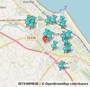 Mappa Via di Mezzo, 47923 Rimini RN, Italia (1.72294)