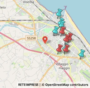 Mappa Via Antonio Bertoloni, 47923 Rimini RN, Italia (1.92455)
