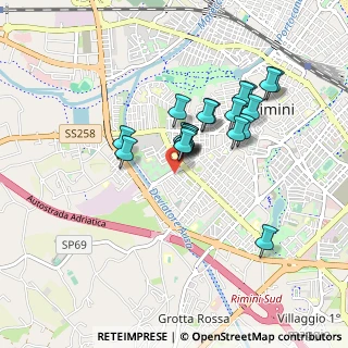 Mappa Via di Mezzo, 47923 Rimini RN, Italia (0.7365)