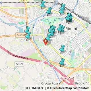 Mappa Via Antonio Bertoloni, 47923 Rimini RN, Italia (1.112)