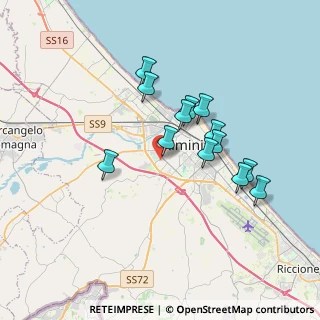 Mappa Via Antonio Bertoloni, 47923 Rimini RN, Italia (3.13692)