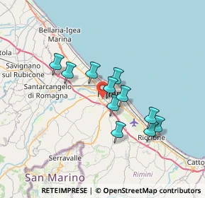 Mappa Via Antonio Bertoloni, 47923 Rimini RN, Italia (5.62545)