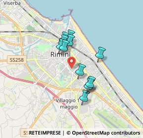 Mappa Via 47923, 47923 Rimini RN, Italia (1.33417)