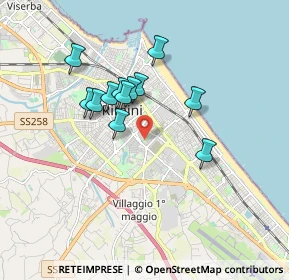 Mappa Via 47923, 47923 Rimini RN, Italia (1.45667)