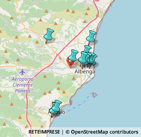 Mappa San Fedele, 17031 Albenga SV, Italia (2.88333)