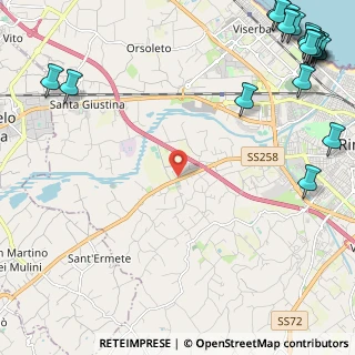 Mappa Via Charles Robert Darwin, 47923 Rimini RN, Italia (3.9705)