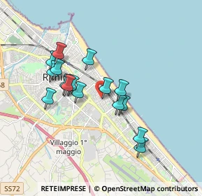 Mappa Via Lagomaggio, 47924 Rimini RN, Italia (1.57438)