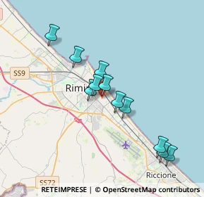 Mappa Via Lagomaggio, 47924 Rimini RN, Italia (3.31909)