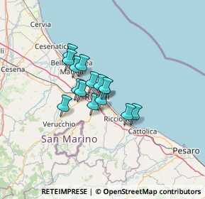 Mappa Via Lagomaggio, 47924 Rimini RN, Italia (8.645)