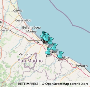 Mappa Via Lagomaggio, 47924 Rimini RN, Italia (4.30818)
