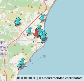 Mappa Via Palmiro Togliatti, 17031 Albenga SV, Italia (2.84615)