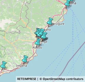 Mappa Via Palmiro Togliatti, 17031 Albenga SV, Italia (12.66)