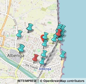 Mappa Via Palmiro Togliatti, 17031 Albenga SV, Italia (0.4045)