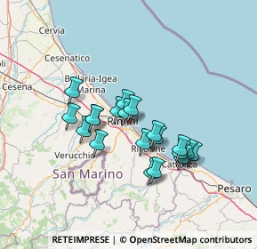 Mappa Via Giovanni Maria Giuliani, 47923 Rimini RN, Italia (11.2065)