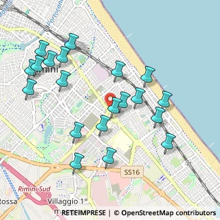 Mappa Via Giovanni Maria Giuliani, 47923 Rimini RN, Italia (1.095)